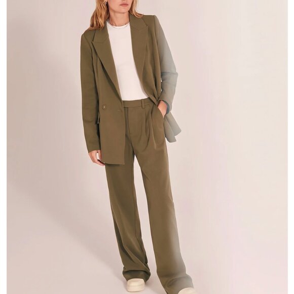 NWT Favorite Daughter Suits You Blazer Small Olive - Picture 5 of 5